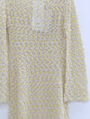 SWAYING 25 Fall/Winter Collection: Silk-Wool Mesh Long-Sleeve Dress with Cutout Detail (SW-SW25AW2L06C1S2-HUANG, Yellow)